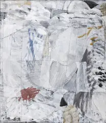 Transparențe III by Virgil Almasanu, acrilic și creion pe pânză, offered Jan 2018