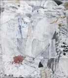 Virgil Almasanu, Transparențe III, acrilic și creion pe pânză
