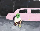 Matei Ţigăreanu, Road Trip, 2017, ulei pe pânză lipită pe placaj