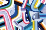 Andrea Tivadar, Conexiuni II, 2016, ulei pe pânză