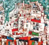 Citadină by Harry Guttman, ulei pe pânză, sold Jan 2018