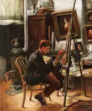 Dimitrie Serafim, În atelier