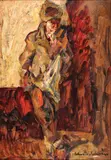 La oraș by Rudolf Schweitzer–Cumpăna, ulei pe carton, sold Dec 2017