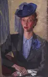M. H. Maxy, Voaleta albastră, 1939-1940, ulei pe pânză