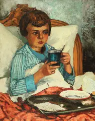 Otto Briese, Micul dejun, 1930, ulei pe placaj
