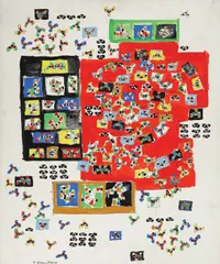 Tarot by Natalia Dumitresco, 1968, ulei pe pânză, sold Dec 2017