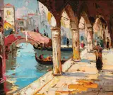 Rudolf Négely, Colonadă la Veneția