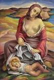 Carol Hübner, Întoarcerea de la câmp, 1936, ulei pe pânză