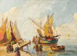 Rudolf Négely, Vase în port
