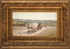 Nicolae Grigorescu, Car cu boi, ulei pe lemn