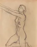 Theodor Pallady, Nud, creion pe hârtie