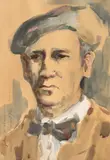 Autoportret by Rudolf Schweitzer–Cumpăna, acuarelă şi tempera pe carton, offered Nov 2017