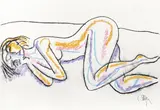 Somn ușor! by Constantin Piliuță, creioane cerate şi cărbune pe carton, sold Nov 2017