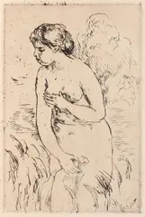 Baigneuse by Pierre-Auguste Renoir, acvaforte, sold Nov 2017