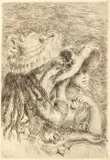 Acul de pălărie by Pierre-Auguste Renoir, acvaforte, sold Nov 2017