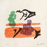 Henry Moore, Tors violet, 1967, cromolitografie