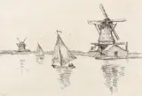 Armand Guillaumin, Morile din Zaandam, 1904, acvaforte