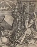 Albrecht Durer, Melancolie, 1514; tiraj sec. XVI-XVII, gravură cu dăltița