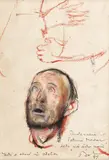 Corneliu Baba, Într-o seară în atelier, 1979, cerapastel şi accente de guaşă pe hârtie lipită pe carton