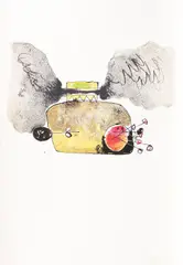Canzone by Geta Brătescu, 1977, litografie, sold Nov 2017