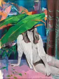 Iulian Iftodiu, Girl on the Bed, 2016, ulei pe pânză