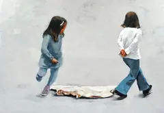 Dragoș Burlacu, The Neverending Game, 2011, ulei pe pânză