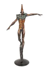 Arlechin by Ioan Pârvan, bronz, offered Nov 2017