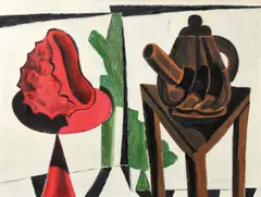 Cuplu by Dan Bota, 1969, ulei pe carton, offered Nov 2017