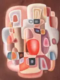 George Saru, Familie, 1984, ulei pe pânză