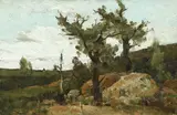 Ion Andreescu, Margine de sat, 1879-1881, ulei pe carton
