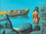 Lume curgătoare by Sabin Bălașa, 1984, ulei pe pânză, sold Nov 2017