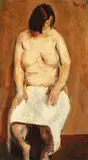 Studiu de nud by Corneliu Baba, 1979, ulei pe carton, offered Nov 2017