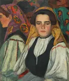 Ion Theodorescu-Sion, La șezătoare (Țărănci din Abrud)