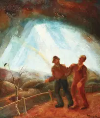 Julius Podlipny, Drum de noapte, 1927, ulei pe pânză