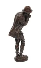 Vântul by Spiridon Georgescu, bronz, sold Nov 2017