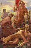 Macedon by Carol Hübner, 1938, ulei pe pânză, sold Nov 2017