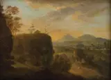 Willem Roelofs, Peisaj flamand, ulei pe lemn