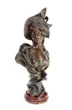 Georges Charles Coudray, Tânără cu pălărie, antimoniu