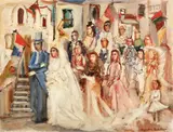 Nuntă la Nice by Magdalena Rădulescu, ulei pe placaj, offered Oct 2017