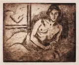 Theodor Pallady, Nud pe sofa, acvaforte și acvatintă