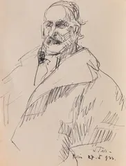 Jean Alexandru Steriadi, Pallady, 1933, tuș pe hârtie