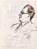 Theodor Pallady, Gheorghe Răut, 1931, tuș pe hârtie