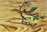 Speranţă în deșert by Sabin Bălașa, 1986, acrilic pe pânză, sold Jul 2017