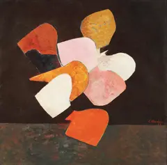 Petale by Constantin Blendea, 1987, ulei pe pânză, offered Jul 2017
