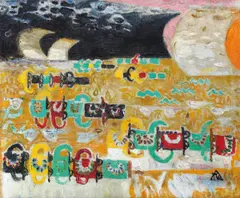 Ion Țuculescu, Toteme căzute, 1958-1961, ulei pe pânză