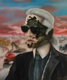 Obie Platon, The Fashionist, 2017, ulei pe pânză