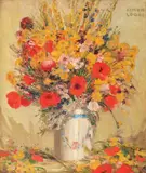 Flori de câmp by Kimon Loghi, ulei pe pânză, offered Jun 2017
