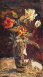 Ulcior cu trandafiri by Rudolf Schweitzer–Cumpăna, ulei pe pânză, sold Jun 2017
