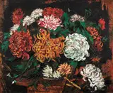 Crizanteme by Octav Băncilă, ulei pe pânză, sold Jun 2017