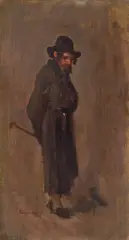 Nicolae Grigorescu, Evreu din Bacău, 1874, ulei pe lemn